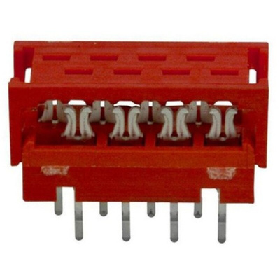 TE Connectivity 8-Way IDC Connector Plug for Cable Mount, 2-Row