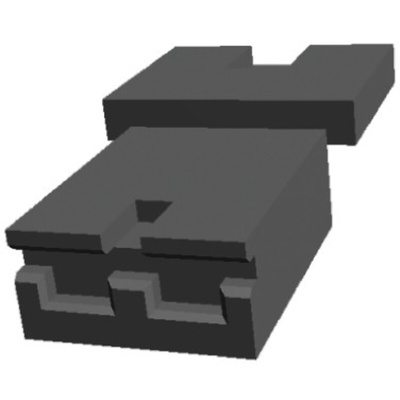 TE Connectivity, AMPMODU Shunt Female Straight Black Open Top 2 Way 1 Row 2.54mm Pitch