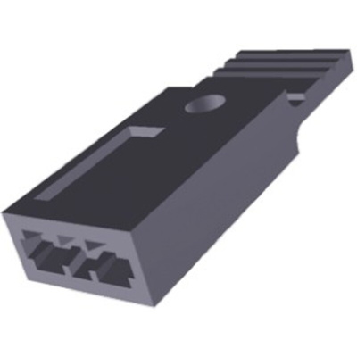 TE Connectivity, AMPMODU NOVO Shunt Female Straight Black Closed Top, Handle 2 Way 1 Row 2.54mm Pitch