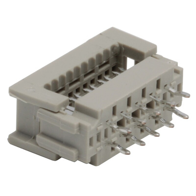 TE Connectivity 10-Way IDC Connector Plug for Cable Mount, 2-Row