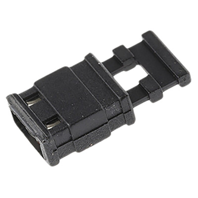 HARWIN Jumper Female Straight Black Closed Top, Handle Pull 2 Way 1 Row 2.54mm Pitch