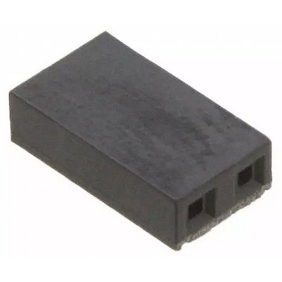 Molex, C-Grid Shunt Female Straight Black Open Top 2 Way 1 Row 2.54mm Pitch