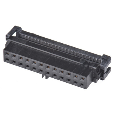 TE Connectivity 24-Way IDC Connector Socket for Cable Mount, 2-Row