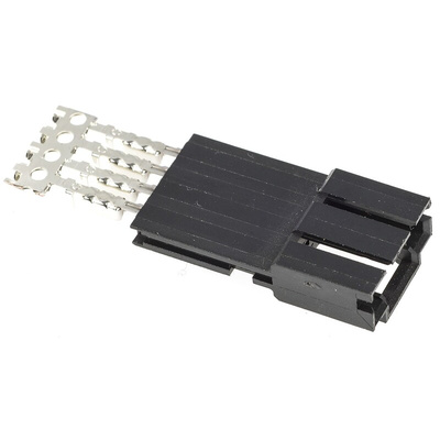 TE Connectivity 4-Way IDC Connector Plug for Cable Mount, 1-Row