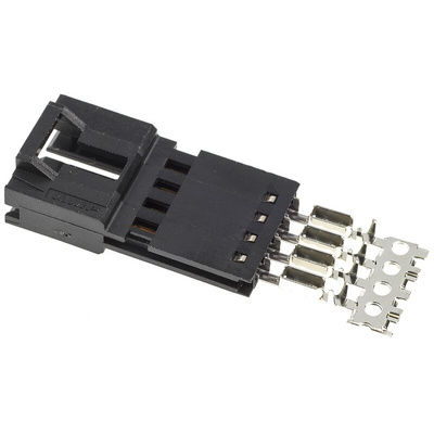 TE Connectivity 4-Way IDC Connector Plug for Cable Mount, 1-Row