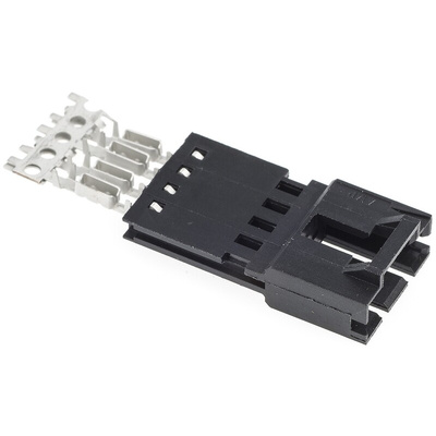 TE Connectivity 4-Way IDC Connector Plug for Cable Mount, 1-Row