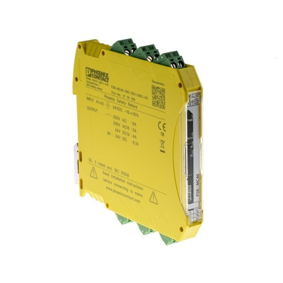 Phoenix Contact 24 V dc Safety Relay -  Dual Channel With 3 Safety Contacts PSRmini Range with 3 Auxiliary Contact,