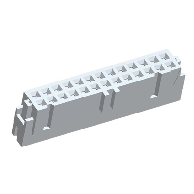 TE Connectivity 26-Way IDC Connector Socket for Cable Mount, 2-Row