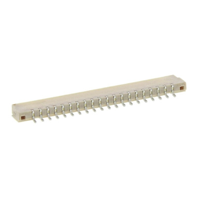 JAE, FI 1.25mm Pitch 20 Way 20 Row Right Angle Surface Mount LVDS Connector, Receptacle, Solder Termination