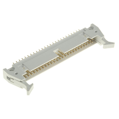 RS PRO Straight Through Hole PCB Header, 50 Contact(s), 2.54mm Pitch, Shrouded