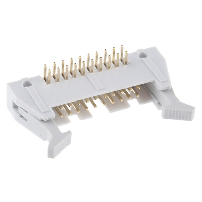 RS PRO Right Angle Through Hole PCB Header, 20 Contact(s), 2.54mm Pitch, Shrouded