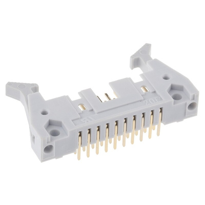 RS PRO Right Angle Through Hole PCB Header, 20 Contact(s), 2.54mm Pitch, Shrouded