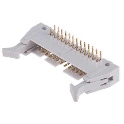 RS PRO Right Angle Through Hole PCB Header, 26 Contact(s), 2.54mm Pitch, Shrouded