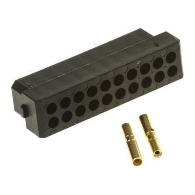 HARWIN Datamate Connector Kit Containing 20 way DIL Female Shell, Crimps