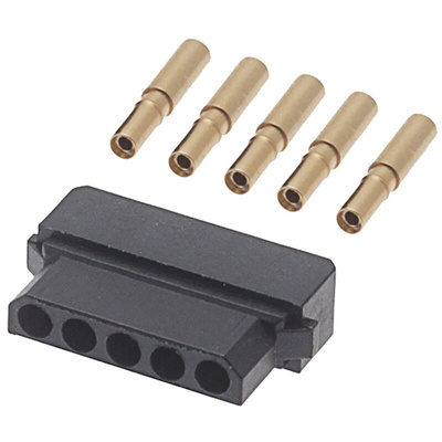 HARWIN Datamate Connector Kit Containing 5 way SIL Female Shell, Crimps
