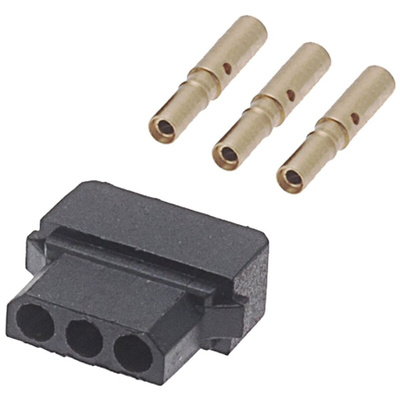 HARWIN Datamate Connector Kit Containing 3 way SIL Female Shell, Crimps