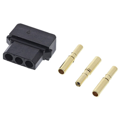 HARWIN Datamate Connector Kit Containing 3 way SIL Female Shell, Crimps