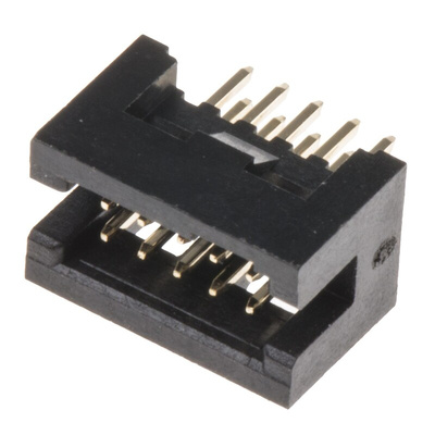 RS PRO Straight Through Hole PCB Header, 10 Contact(s), 1.27mm Pitch, 2 Row(s), Shrouded