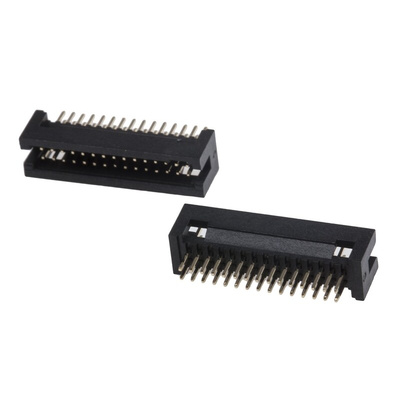 RS PRO Straight Through Hole PCB Header, 30 Contact(s), 1.27mm Pitch, 2 Row(s), Shrouded