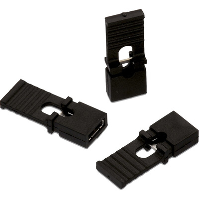 Wurth Elektronik, WR-PHD Jumper Female Straight Black Jumper 3 Way 1 Row 2.54mm Pitch
