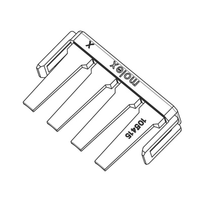 Molex Terminal Position Assurance for use with "Covers the requirements for the application of Mega-Fit 5.70 mm pitch