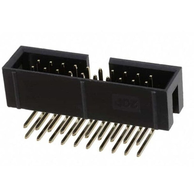 RS PRO Right Angle PCB Header, 20 Contact(s), 2.54mm Pitch, 2 Row(s), Shrouded