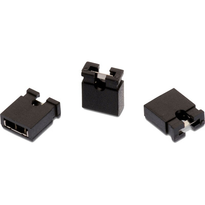 Wurth Elektronik, WR-PHD Jumper Female Straight Black Jumper 4 Way 1 Row 2.54mm Pitch