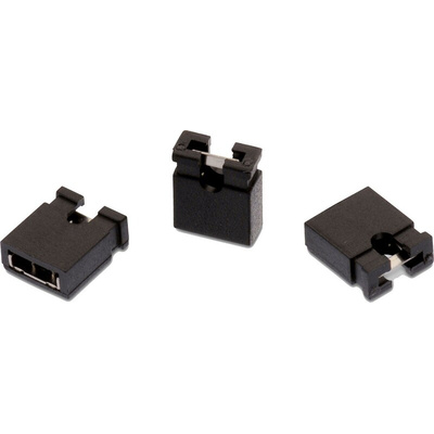 Wurth Elektronik, WR-PHD Jumper Female Straight Black Jumper 4 Way 1 Row 2.54mm Pitch