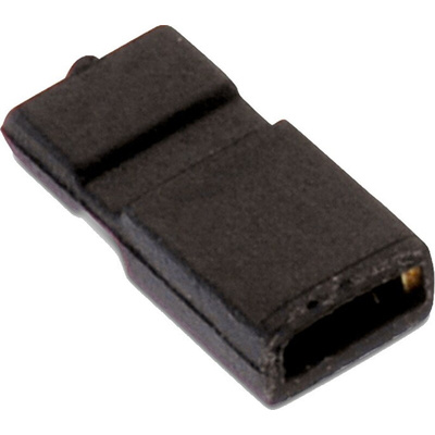 Wurth Elektronik, WR-PHD Jumper Female Straight Black Jumper 1 Way 1 Row 1.27mm Pitch