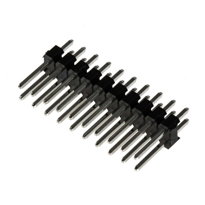 RS PRO Straight Through Hole Pin Header, 20 Contact(s), 2.54mm Pitch, 2 Row(s), Unshrouded
