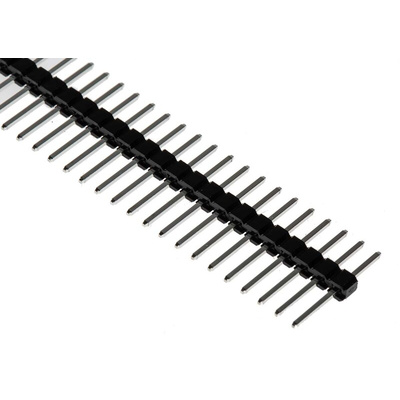 RS PRO Straight Through Hole Pin Header, 36 Contact(s), 2.54mm Pitch, 1 Row(s), Unshrouded