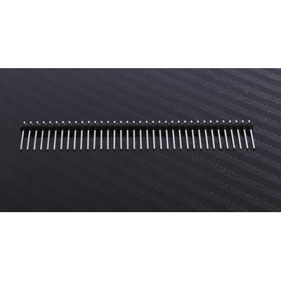 RS PRO Straight Through Hole Pin Header, 36 Contact(s), 2.54mm Pitch, 1 Row(s), Unshrouded