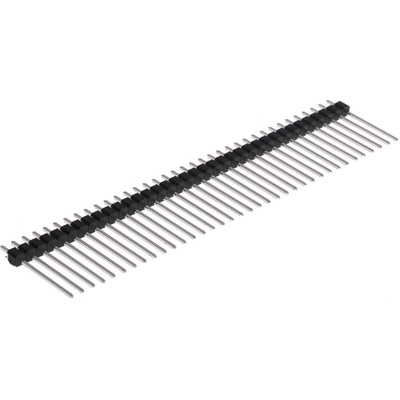 RS PRO Straight Through Hole Pin Header, 36 Contact(s), 2.54mm Pitch, 1 Row(s), Unshrouded