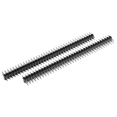 RS PRO Straight Through Hole Pin Header, 72 Contact(s), 2.54mm Pitch, 2 Row(s), Unshrouded