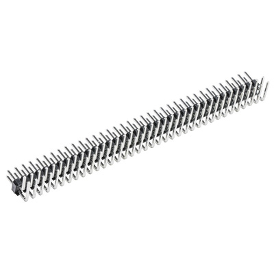 RS PRO Right Angle Through Hole Pin Header, 72 Contact(s), 2.54mm Pitch, 2 Row(s), Unshrouded