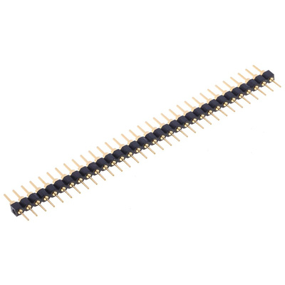 RS PRO Straight Through Hole Pin Header, 32 Contact(s), 2.54mm Pitch, 1 Row(s), Unshrouded