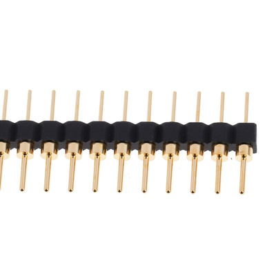 RS PRO Straight Through Hole Pin Header, 32 Contact(s), 2.54mm Pitch, 1 Row(s), Unshrouded