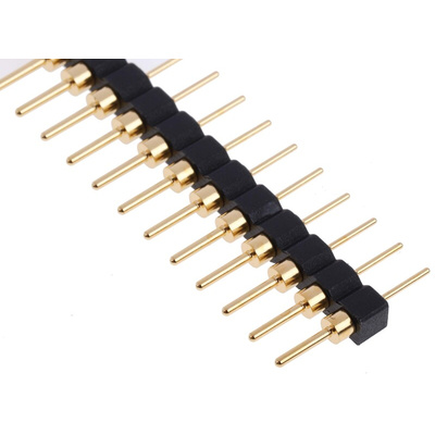 RS PRO Straight Through Hole Pin Header, 32 Contact(s), 2.54mm Pitch, 1 Row(s), Unshrouded