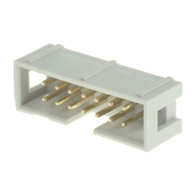 RS PRO Straight Through Hole PCB Header, 14 Contact(s), 2.54mm Pitch, 2 Row(s), Shrouded