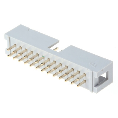 RS PRO Straight Through Hole PCB Header, 26 Contact(s), 2.54mm Pitch, 2 Row(s), Shrouded