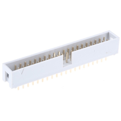 RS PRO Straight Through Hole PCB Header, 40 Contact(s), 2.54mm Pitch, 2 Row(s), Shrouded