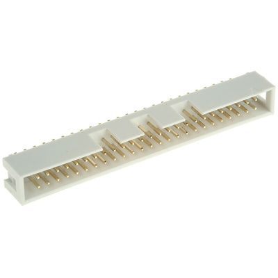 RS PRO Straight Through Hole PCB Header, 50 Contact(s), 2.54mm Pitch, 2 Row(s), Shrouded