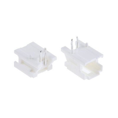 Molex MicroClasp Series Right Angle Through Hole PCB Header, 2 Contact(s), 2.0mm Pitch, 1 Row(s), Shrouded