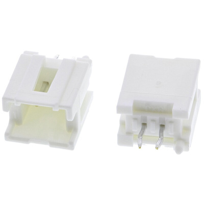 Molex MicroClasp Series Straight Through Hole PCB Header, 2 Contact(s), 2.0mm Pitch, 1 Row(s), Shrouded