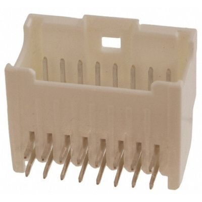 Molex MicroClasp Series Right Angle Through Hole PCB Header, 8 Contact(s), 2.0mm Pitch, 2 Row(s), Shrouded
