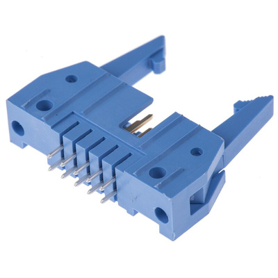 TE Connectivity AMP-LATCH, 2.54mm Pitch, 10 Way, 2 Row, Straight PCB Header, Through Hole