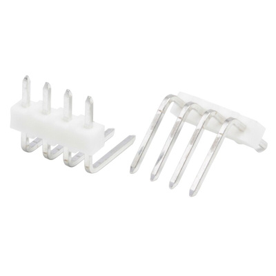 Molex KK 254 Series Right Angle Through Hole Pin Header, 4 Contact(s), 2.54mm Pitch, 1 Row(s), Unshrouded