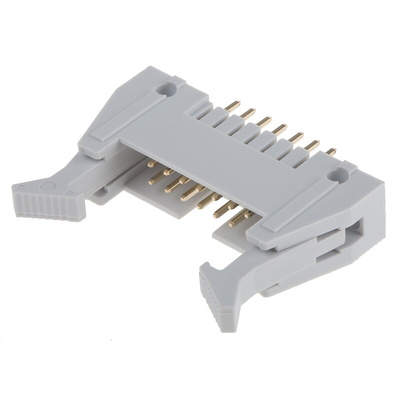 RS PRO Straight Through Hole PCB Header, 14 Contact(s), 2.54mm Pitch, Shrouded