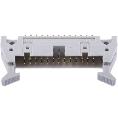 RS PRO Straight Through Hole PCB Header, 26 Contact(s), 2.54mm Pitch
