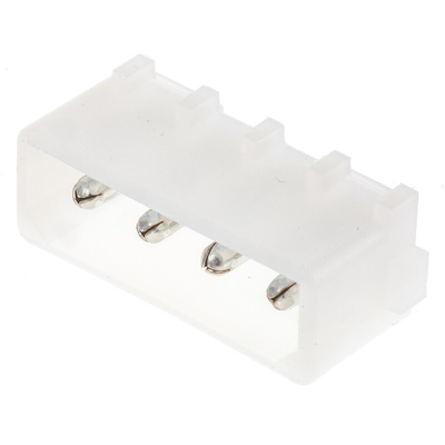 TE Connectivity Commercial MATE-N-LOK Series Straight Through Hole PCB Header, 4 Contact(s), 5.08mm Pitch, 1 Row(s),